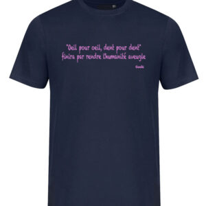 gandhi bleu marine artishirt