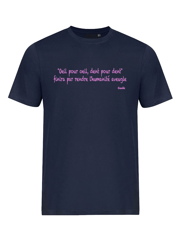 gandhi bleu marine artishirt