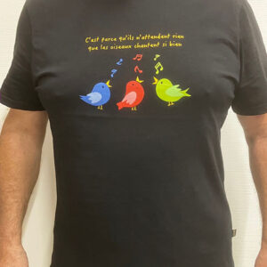 oiseaux noir artishirt